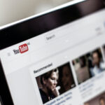 Youtube marketing page displayed on a computer screen